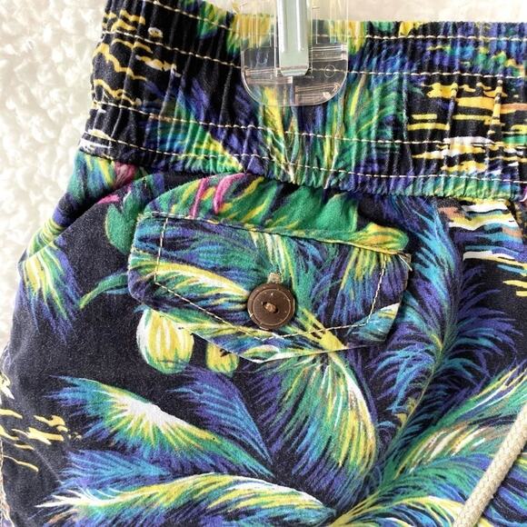 Polo Ralph Lauren Tropical Print Flamingo Swim Trunks Size Medium - Picture 6 of 7